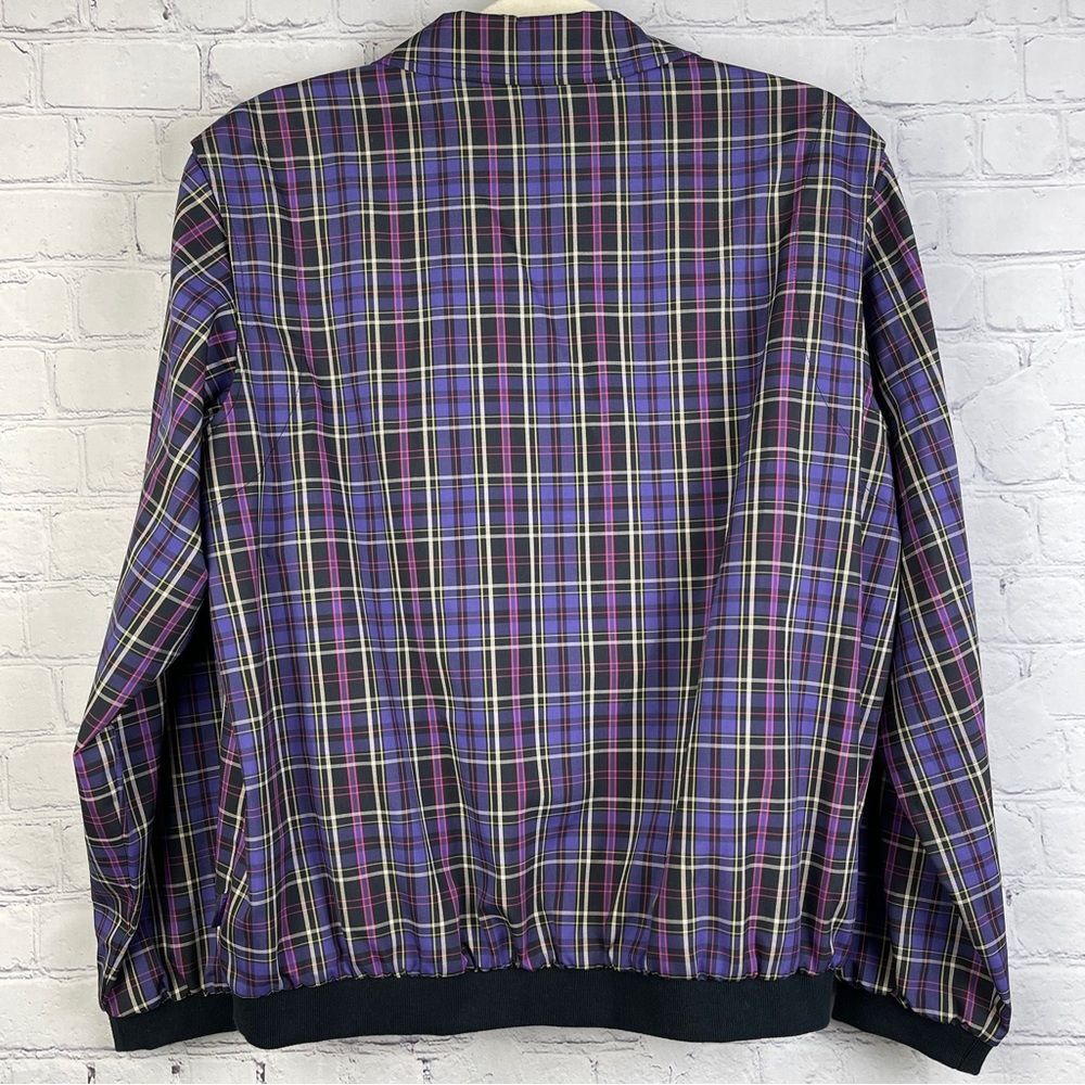 LIZGOLF / LIZ CLAIRBORNE lightweight plaid full zip golf jacket, size M - Picture 3 of 15
